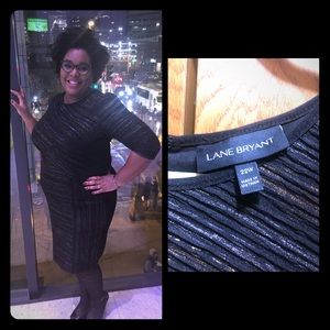 Black/Gold/Silver formal dress.